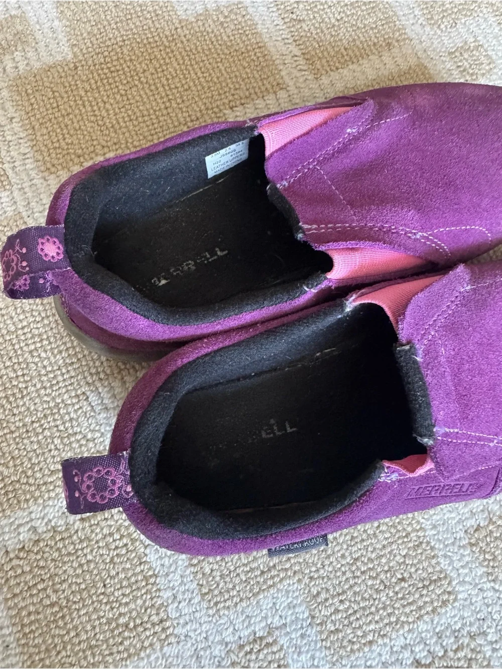 Merrell Kids Jungle Moc Frosty Waterproof Slip On Shoes Wineberry Girls 3.5